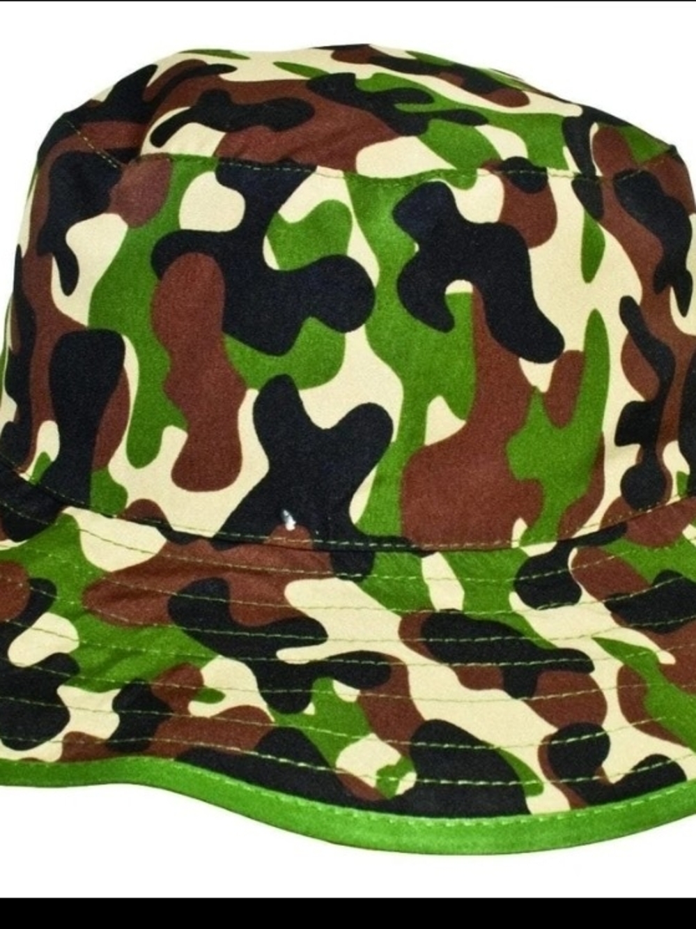 BaBy BanZ Kids Camo Bucket Hat - Green/Brown/Black/Cream